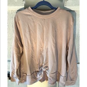 H&M knotted cropped sweatshirt Sz XL
